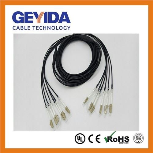 LC-LC 6 Core Armored Fiber Optic Patch Cord